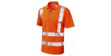 Broadsands ISO 20471 Cl 2 Coolviz Ultra Polo Shirt HV Orange